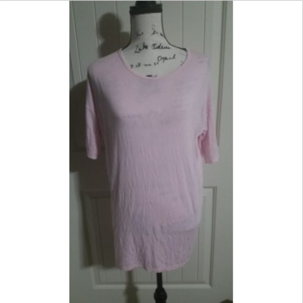 Lularoe Pale Pink Solid Irma Top Women Size XXS